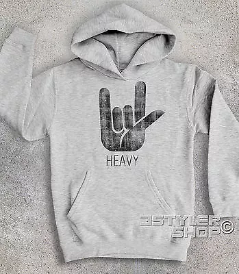 Buy Sweatshirt Child Horns Heavy Metal Hard Rock Black Sabbath Heaven And Hell Horns • 34.86£
