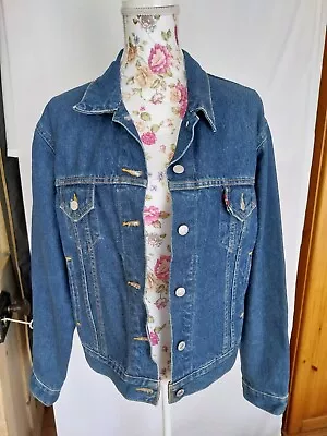 Buy Ladies Levi   Blue Denim Jacket Size L • 25£