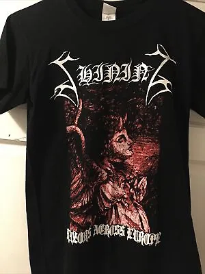 Buy Shining Razors Across Europe Tour 2013 T-Shirt Size S / P Heavy Black Metal • 9.99£