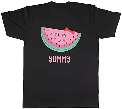 Buy Cute Nerdy Watermelon Mens T-Shirt Yummy Red And Green Fruit Tee Gift • 8.99£