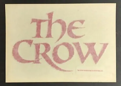 Buy The Crow Brandon Lee Movie Iron-on T-shirt Transfer Sticker Original 1994 RARE • 10.89£