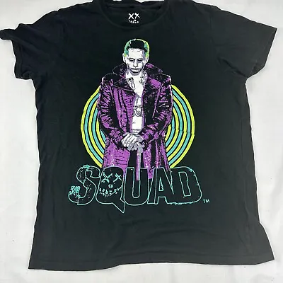 Buy Suicide Squad Tshirt Mens Medium Black Joker DC Leto Superhero Anti  Graphic • 12.11£