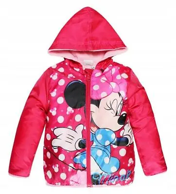 Buy Girls HS1150 Disney Minnie Mouse Lightweight Hooded Jacket With Bag • 13.99£