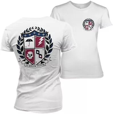 Buy Umbrella Academy Ut Malum Pluva Shield Girly Tee Damen T-Shirt White • 19.75£