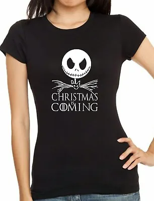 Buy JACK SKELLINGTON  Game Of Thrones CHRISTMAS IS COMING Glow In The Dark T-shirt • 12.99£