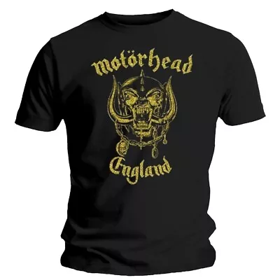 Buy Motorhead England Classic Gold Shirt S-XXL T-shirt Official Rock Band Tshirt • 21.99£