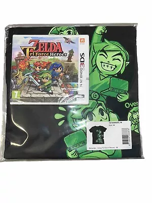 Buy The Legend Of Zelda: Tri Force Heroes 3DS + Medium T-shirt NIB/NIP • 50£