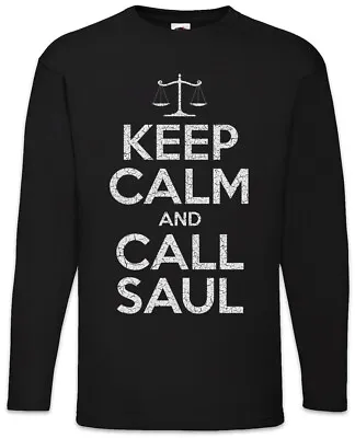 Buy Keep Calm And Call Saul Men Long Sleeve T-Shirt Better Breaking Fun Bad Saul • 27.59£