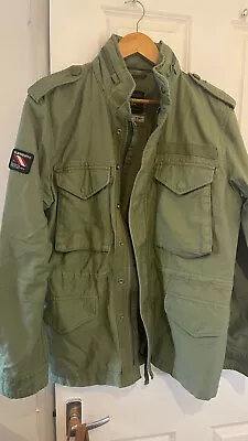 Buy Superdry Vintage M65 Military Jacket  - Size Medium - Colour Green • 70£