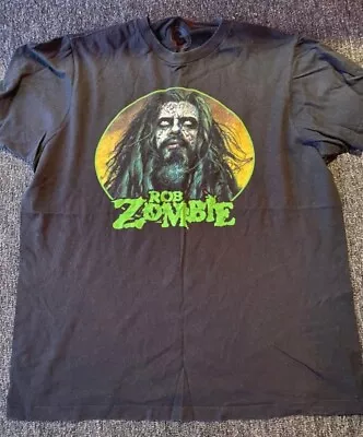 Buy Rob Zombie T Shirt Rare Rock Metal Band Tour Merch Tee Size Medium Black • 14.30£