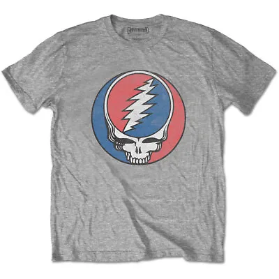 Buy Grateful Dead - Unisex T- Shirt -  Steal Your Face Classic  - Grey  Cotton  • 16.99£