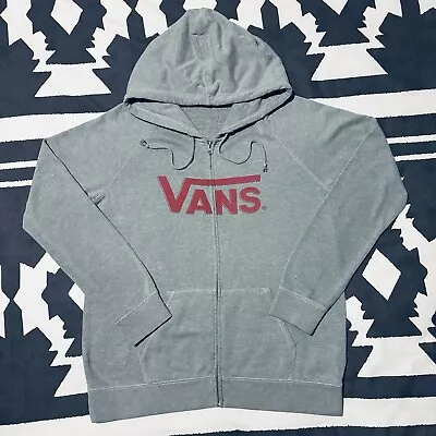 Buy Vans Zip Through Grey Large Hoodie • 29.95£