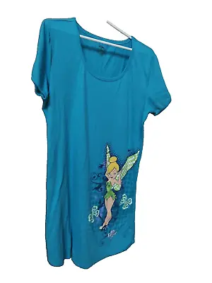 Buy Disney Night Gown Ladies  L / XL Tinkerbell Pajamas Sleep Shirt Nightgown • 14.45£