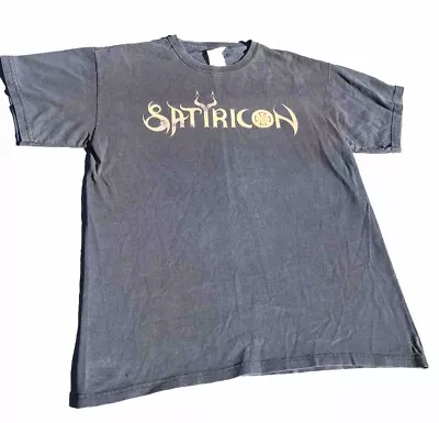 Buy Satyricon Heavy Metal Band T-shirt Now Diabolical Size M Gildan Some Damage • 18.97£