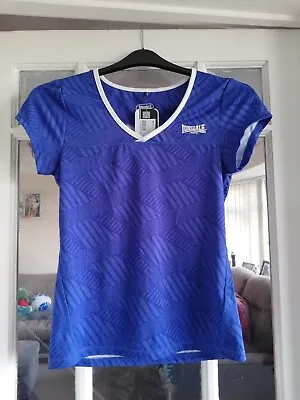 Buy Lonsdale Fitness V Neck Tee Ladies Size 12 New With Tags • 5.99£