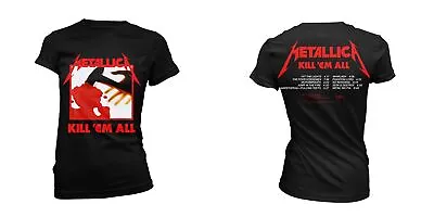 Buy Metallica - Kill Em All Tracks (Black) (NEW LADIES T-SHIRT ) • 20.22£
