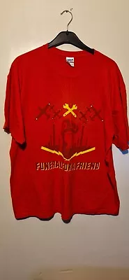 Buy Vintage Gildan Funeral For A Friend Graphic T-Shirt - Size XL Y2K Red • 19.99£