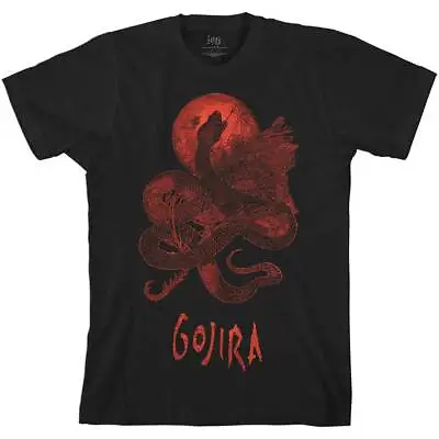 Buy GOJIRA  - Unisex T- Shirt -   Serpent Moon  - Black  Cotton  • 16.99£