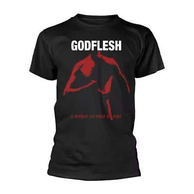 Buy GODFLESH - A WORLD LIT ONLY BY FIRE BLACK T-Shirt Medium • 19.11£
