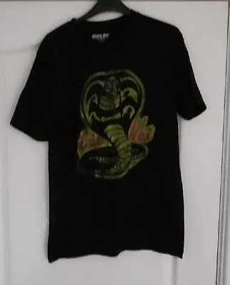 Buy TV And Film License T-Shirt Cobra Kai Black Gold Snake Size Medium • 1.95£