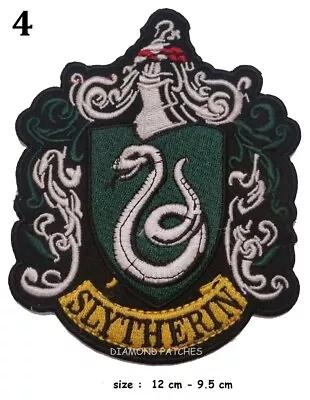 Buy Slytherin Large Embroidery Patch Iron Sew On Movie Fashion Badge Harry Potter • 2.49£