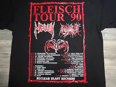 Buy Fleisch Tour 1990 Shirt Death Metal Master Revel In Flesh Pungent Stench Voivod  • 20.83£