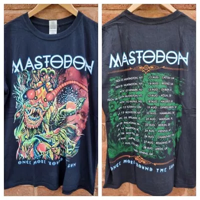 Buy Mastodon T Shirt 2014 Once More Around Official Merch Back Print Black MEDIUM  • 19.99£