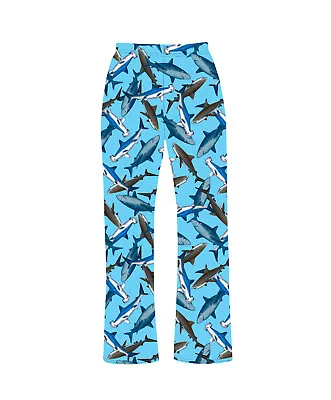 Buy Shark Sea Life Fish Print Pyjama Bottoms Loungewear Fashion Festival Alternative • 18.99£