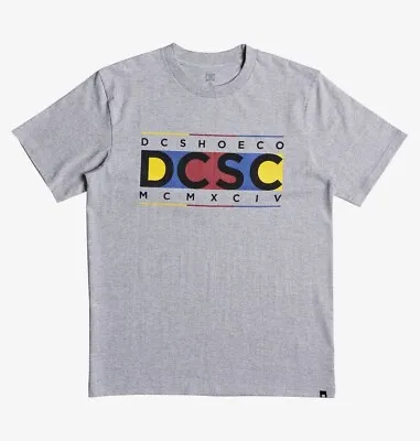 Buy Dc Shoes Knuckle In A Row T Shirt Grey Heather • 16.99£