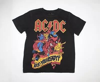 Buy 2010 Kids AC/DC Shirt Are You Ready? Logo Hard Rock Band Youth Tee 4-5 Yrs • 28.26£