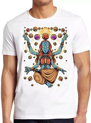 Buy Alien Meditating Spiritual Yoga Buddha Meditation Psychedelic Zen T Shirt M566  • 7.35£