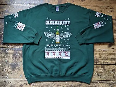 Buy Yuengling Beer Lager Brew Jerzees 50/50 Crew Christmas Jumper Ugly Sweater 2XL • 49.99£