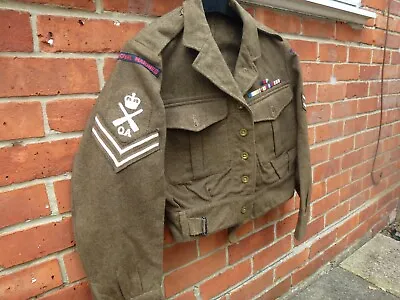 Buy Vintage Royal Marines 1950s Battle Dress Jacket With Insignia. • 85£