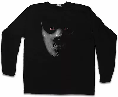 Buy HANNIBAL MASK LONG SLEEVE T-SHIRT Face Red Silence Lecter Dragon Of The Lambs • 23.99£