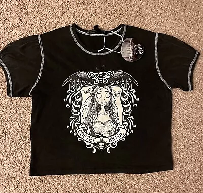 Buy Dolls Kill Corpse Bride Baby Tee Size Large • 47.25£
