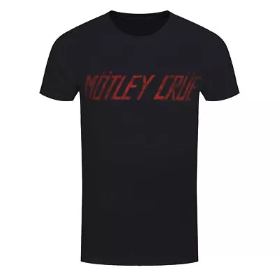Buy Motley Crue T-Shirt Distressed Logo Rock Band Official Black New • 15.95£