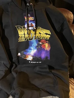 Buy Back To The Future Mens Black Licensed   Small Hoodie • 8£