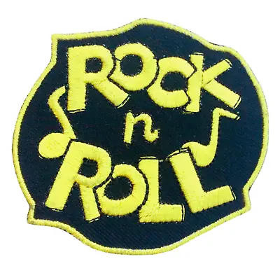 Buy Rock N Roll Music Rockabilly Biker Rider Jacket Iron On Sew On Embroidered Patch • 2.99£