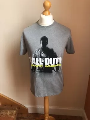 Buy Call Of Duty Infinite Warfare Grey T-shirt Crew Neck Medium M • 7.99£