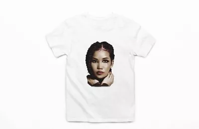 Buy Jhene Aiko Face Singer Music Short Sleeve Vintage White T-Shirt Size Medium  • 11.99£
