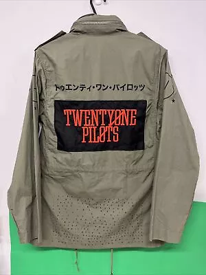 Buy Limited Edition Twenty One Pilots Green Blurry Face Tour Jacket Size M • 60.06£