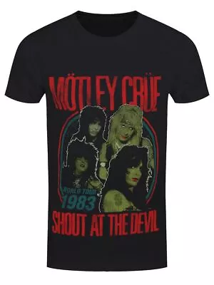 Buy Motley Crue T-shirt Vintage Shout At The Devil 83 Tour Men's Black • 16.99£