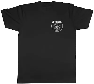 Buy Scorpio T-Shirt Horoscope Zodiac Star Sign Pocket Mens Unisex T-Shirt Tee Gift • 10.95£