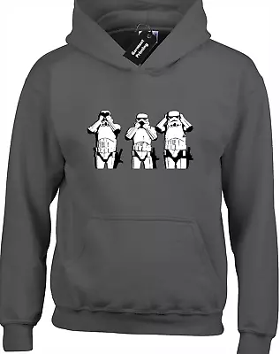 Buy See No Evil Hoody Hoodie Funny Star Storm Wars Trooper Jedi Cool Fan Design Joke • 16.99£
