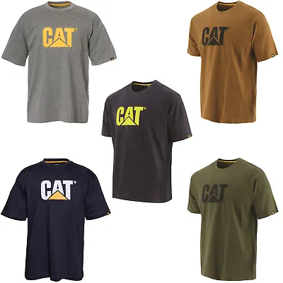 Buy CAT Trademark Logo T-Shirt Mens Caterpillar Durable Work Tee • 29.95£