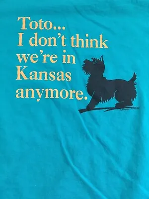 Buy Vintage T Shirt Toto I Dont Think Were In Kansas Wizard Of Oz 1980’s Size Large  • 37.56£