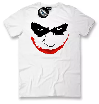 Buy Joker Smile Outline T Shirt Official Batman Dark Knight Trilogy Heath Ledger New • 8.95£