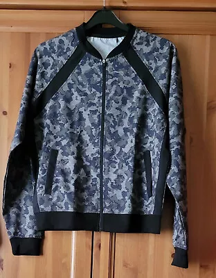 Buy Camouflage Print Lightweight Long Sleeve Zip Front Sports Top/Jacket Size 12 • 13.99£