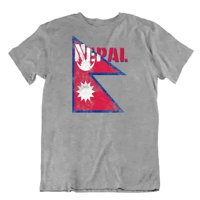 Buy Nepal Flag Tshirt T-shirt Tee Top City Map Shahs Himalayas Sun And The Moon • 22.74£