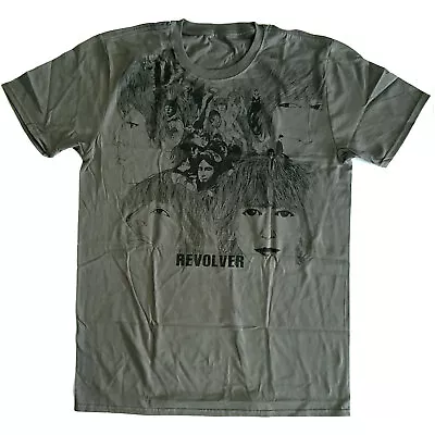 Buy The Beatles Revolver Grey T-Shirt NEW OFFICIAL • 15.19£